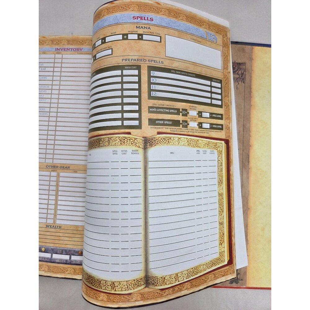 EverQuest Role-Playing Game Players Handbook Sword & Sorcery Hardcover 2002 VG - Picture 14 of 14